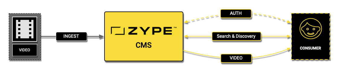 Zype CMS Direct Video Management via Zype Platform