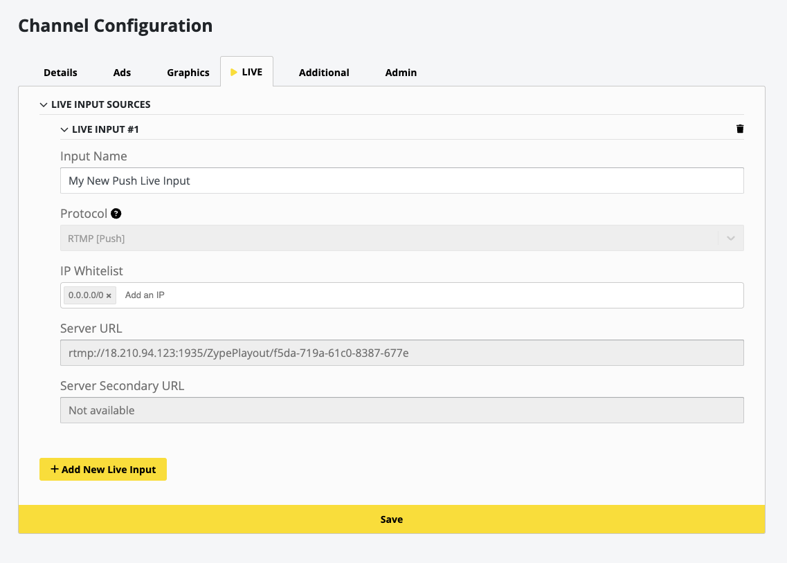 Playout Live Input Channel Configuration_1